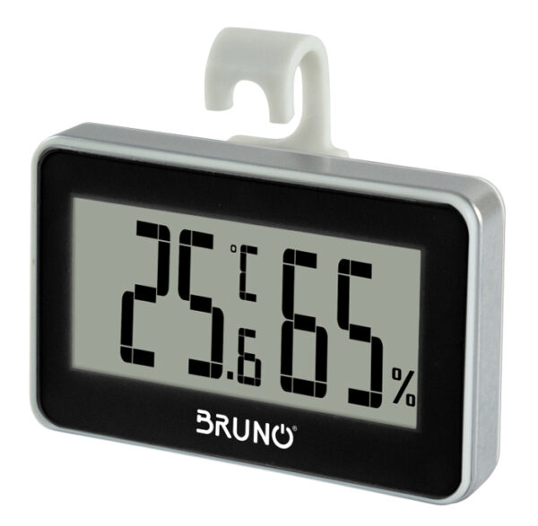 BRUNO ψηφιακό θερμόμετρο & υγρασιόμετρο BRN-0081, °C & °F, λευκό