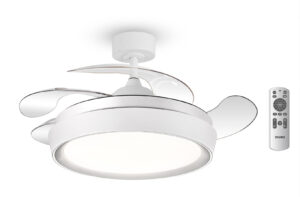 BRUNO BRN-0227 Ανεμιστήρας οροφής με LED φως, AC 82W, 42", O107x47εκ., λευκός