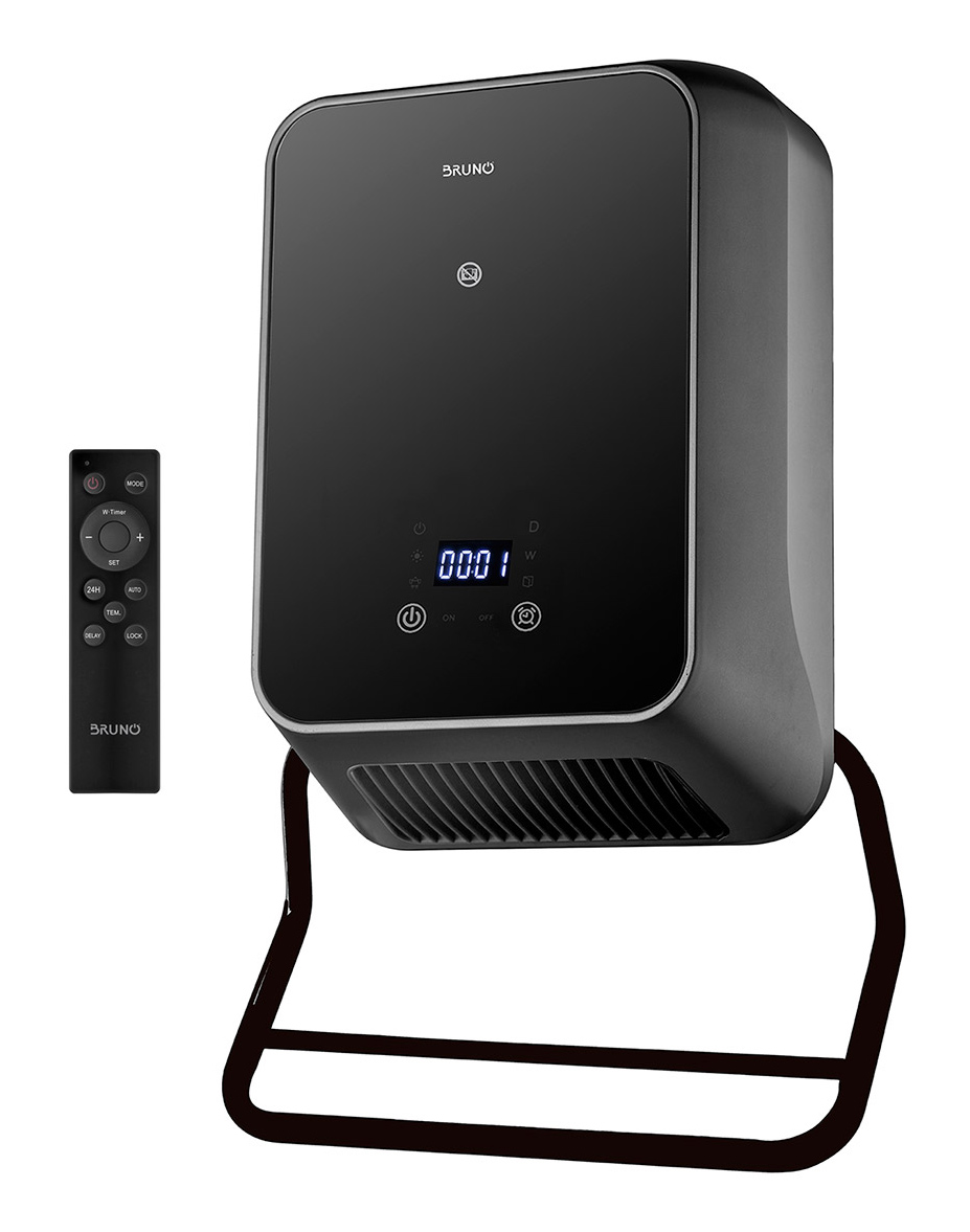 BRUNO BRN-0257 Κεραμικό Αερόθερμο δωματίου & μπάνιου 2000W IP23, προηγμένων λειτουργιών με ανεμιστήρα