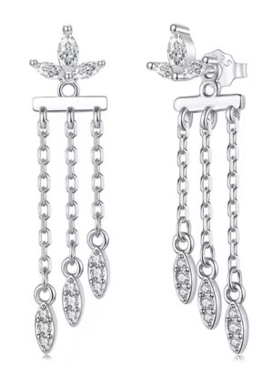 BAMOER σκουλαρίκια καρφωτά BSE1240 με κυβική ζιρκόνια, ασήμι 925, ασήμι