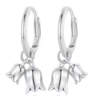 BAMOER σκουλαρίκια κρίκοι BSE909, ασήμι 925, ασημί