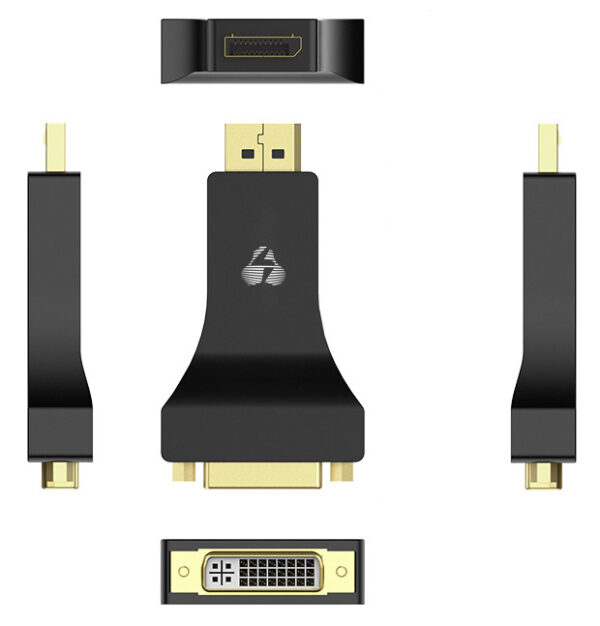 POWERTECH αντάπτορας DisplayPort σε DVI CAB-DP063, Passive, 4K, μαύρος - Image 2