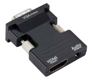 POWERTECH αντάπτορας HDMI σε VGA CAB-H120 με 3.5mm, μαύρος