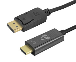 POWERTECH καλώδιο DisplayPort σε HDMI CAB-H184, 4K/30Hz, 21.6 Gbps, 2m, μαύρο