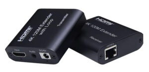 POWERTECH HDMI video extender CAB-H195 μέσω καλωδίου RJ45, 4K/30Hz, με loop, έως 120m