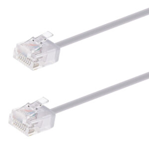 POWERTECH καλώδιο δικτύου CAB-N440, Cat 6A U/UTP, ultra slim, copper, 500MHz, 1m, γκρι