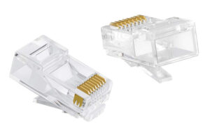 POWERTECH βύσμα RJ45 CAB-N447, pass-through, Cat 6/6a UTP, διάφανο, 50τμχ