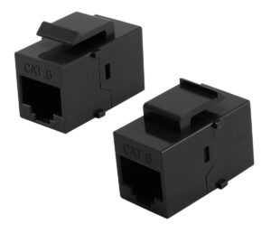 POWERTECH Keystone module RJ45 CAB-N451, CAT 6 UTP, μαύρο