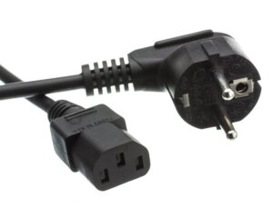 POWERTECH καλώδιο τροφοδοσίας CAB-P028, 3x 0.50mm, 1.5m, μαύρο, 10τμχ