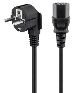 POWERTECH καλώδιο τροφοδοσίας CAB-P032, 3x 1mm², 5m, μαύρο