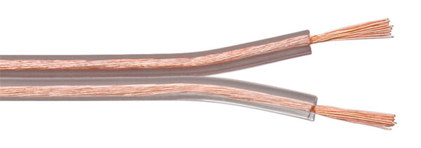 POWERTECH καλώδιο ήχου 2x 2.50mm² CAB-SP015, CCA, 10m, διάφανο - Image 2
