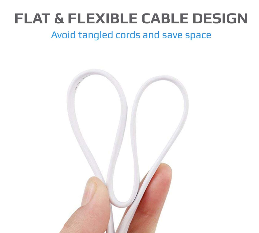 POWERTECH καλώδιο τηλεφώνου RJ11 6P4C CAB-T003, 3m, λευκό - Image 2