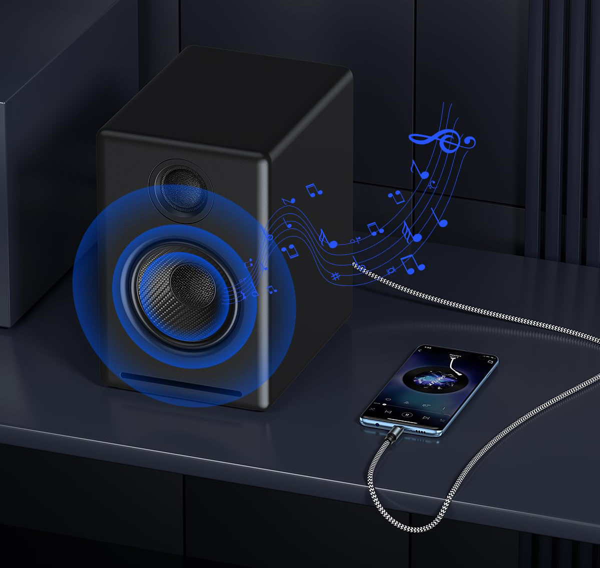 POWERTECH καλώδιο ήχου USB-C σε Toslink CAB-UC091, 1m, γκρι - Image 2