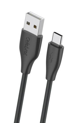 CELEBRAT καλώδιο USB-C σε USB CB-31A, 15W, 480Mbps, 1m, μαύρο