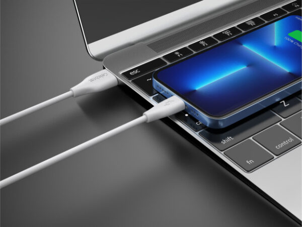 CELEBRAT καλώδιο USB-C σε USB CB-31A, 15W, 480Mbps, 1m, λευκό - Image 2