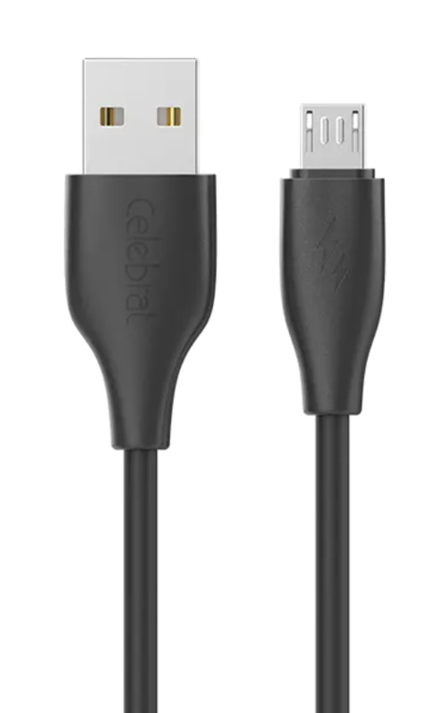 CELEBRAT καλώδιο micro USB σε USB CB-31, 15W, 480Mbps, 1m, μαύρο - Image 3