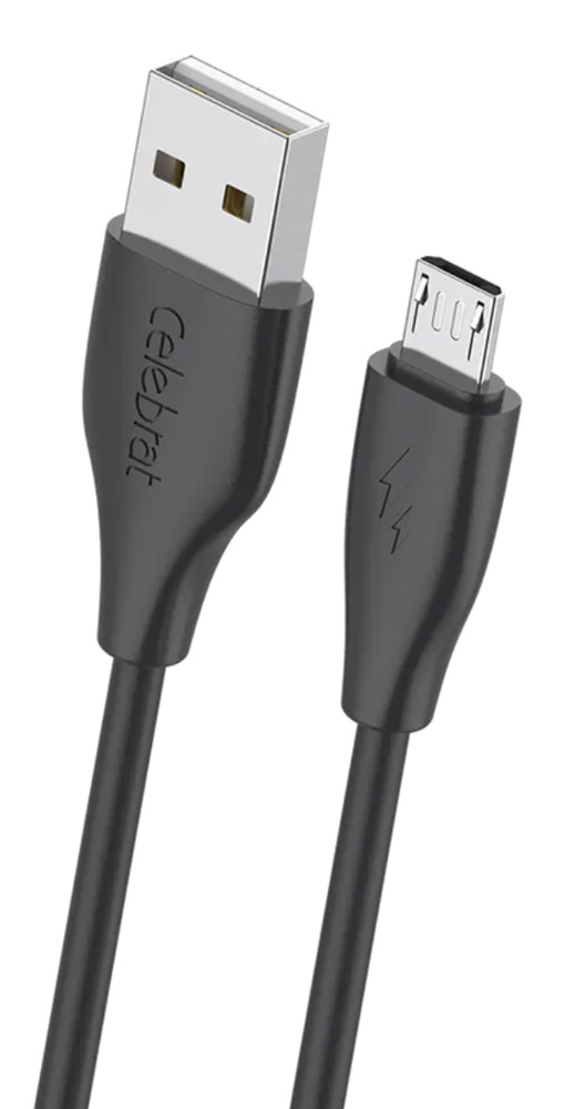 CELEBRAT καλώδιο micro USB σε USB CB-31, 15W, 480Mbps, 1m, μαύρο