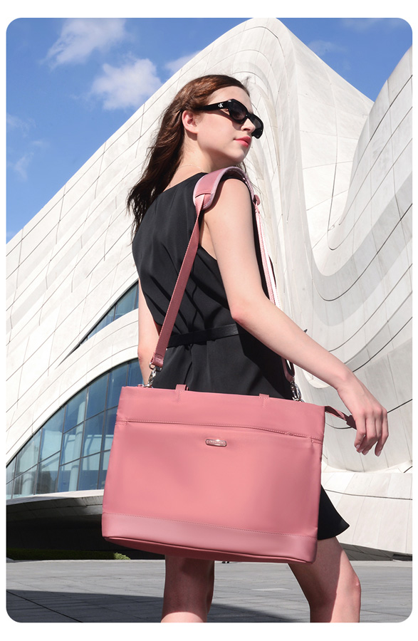 CHANTRIA γυναικεία τσάντα ώμου CB00789 για laptop 15.6", 12L, μωβ - Image 2