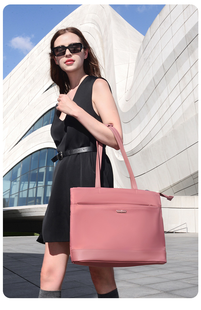 CHANTRIA γυναικεία τσάντα ώμου CB00789 για laptop 15.6", 12L, μωβ - Image 3