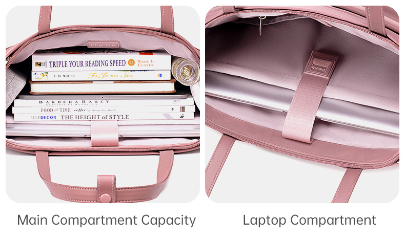 CHANTRIA γυναικεία τσάντα ώμου CB00789 για laptop 15.6", 12L, μωβ - Image 5