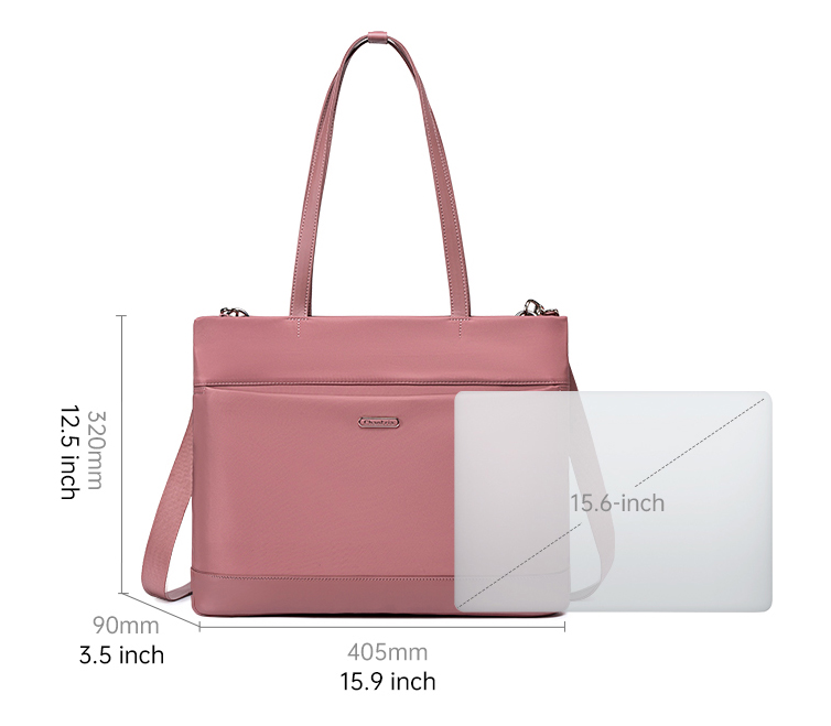 CHANTRIA γυναικεία τσάντα ώμου CB00789 για laptop 15.6", 12L, μωβ - Image 6