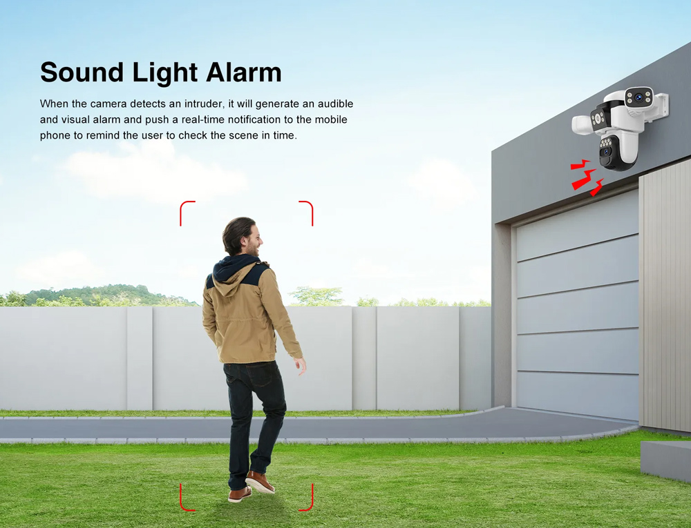 VSTARCAM smart ηλιακή κάμερα CB621SR, triple lens, 2MP, WiFi, SD, PTZ, IP66 - Image 13