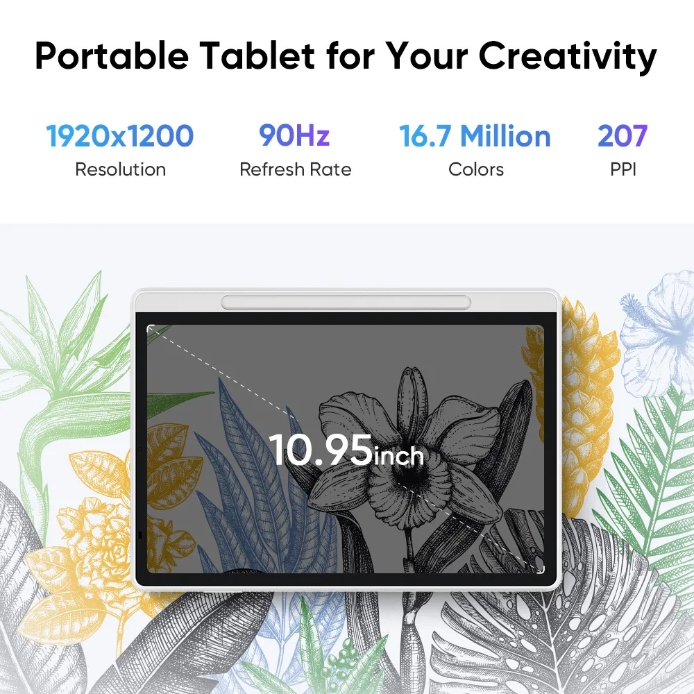 XP-PEN έγχρωμο ψηφιακό σημειωματάριο Magic Note Pad με γραφίδα, 10.95", 6/128GB, Android 14, 8000mAh, λευκό - Image 6