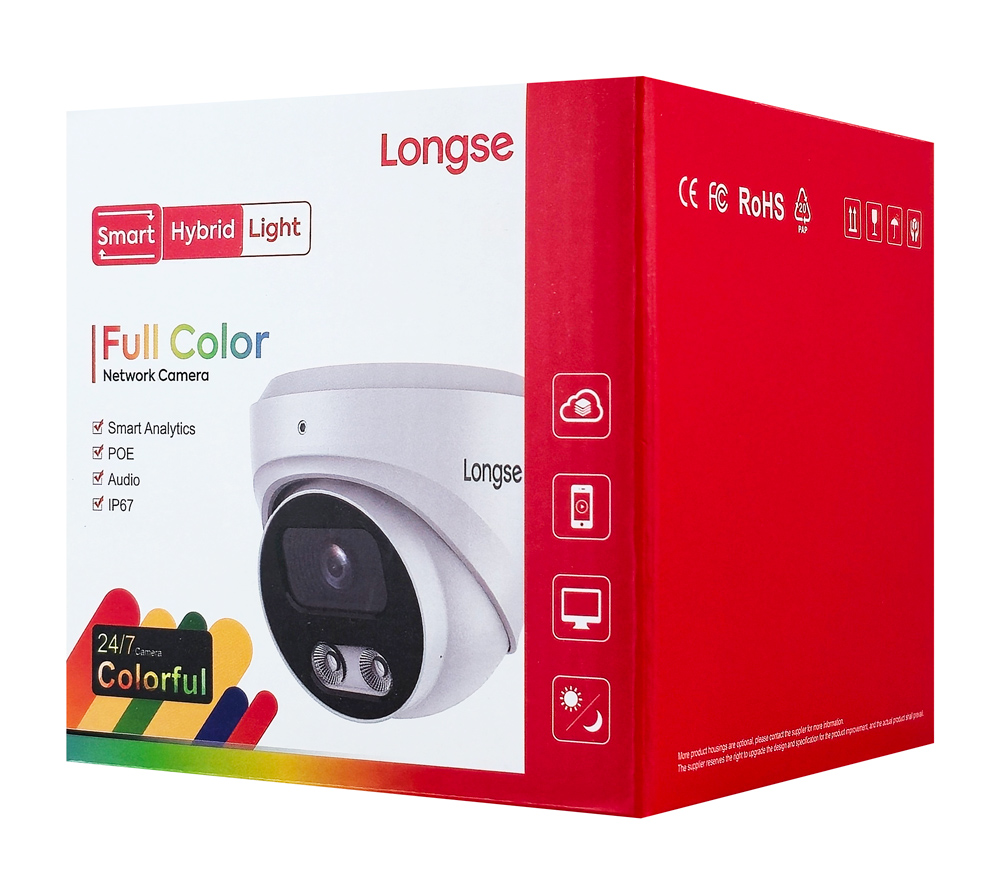 LONGSE IP κάμερα CMSBFCV5RC-28PM με μικρόφωνο, 5MP, 2.8mm, αδιάβροχη IP67, PoE - Image 4