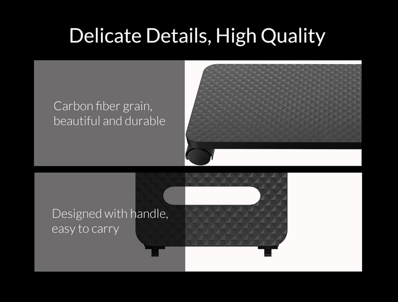 ORICO βάση PC CPB1 με ροδάκια, universal, μαύρη - Image 4