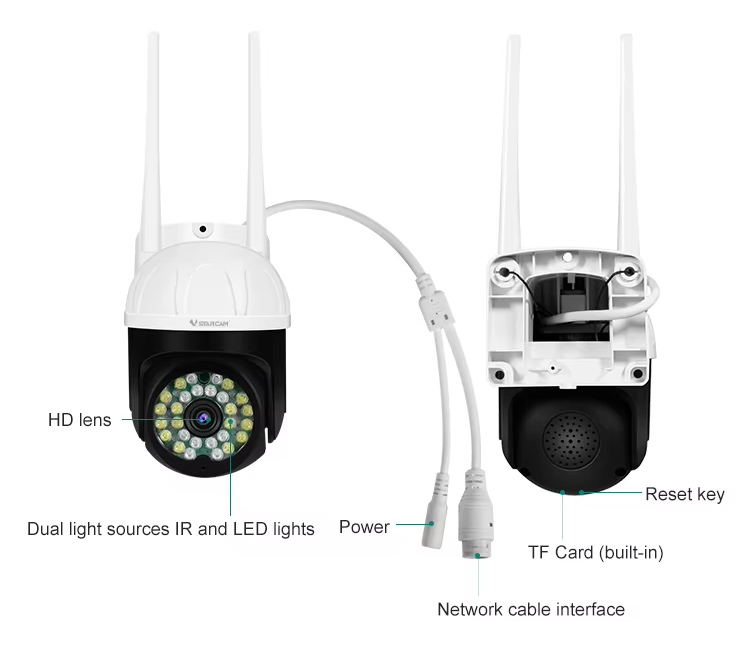 VSTARCAM smart κάμερα CS662, 3MP, WiFi, PTZ, SD, IP66 - Image 5