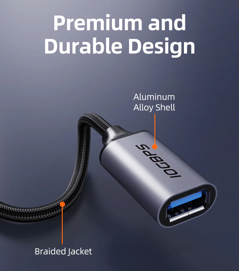 CABLETIME αντάπτορας USB-C σε USB CT-CMAF10-AGL, 10Gbps, γκρι - Image 3