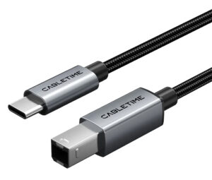 CABLETIME καλώδιο USB-C σε USB Type B CT-CMBM1, 480Mbps, 1m, μαύρο