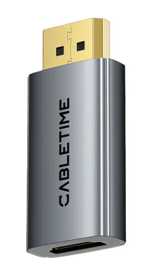 CABLETIME αντάπτορας DisplayPort σε HDMI CT-DMHF4K-AG3, 4K/30Hz, γκρι