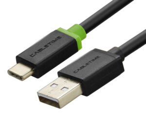 CABLETIME καλώδιο USB-C σε USB CT-U32-CMAMG, 3A, 480Mbps, 2m, μαύρο