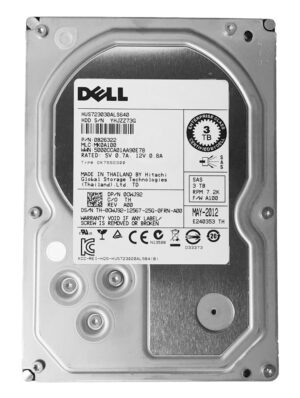 DELL used SAS HDD CWJ92, 3TB, 7.2K, 3.5", 6G, με tray