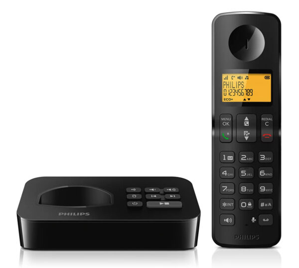 PHILIPS ασύρματο τηλέφωνο D2651B-34, με ελληνικό μενού, μαύρο - Image 2
