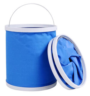 Πτυσσόμενος κουβάς DA376, υφασμάτινος, 11L, Φ24x25cm, μπλε