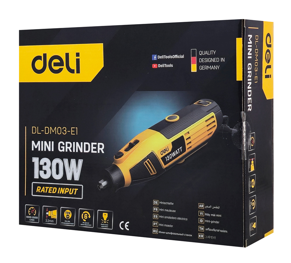 DELI περιστροφικό πολυεργαλείο DL-DM03-E1, 130W έως 32000rpm - Image 6