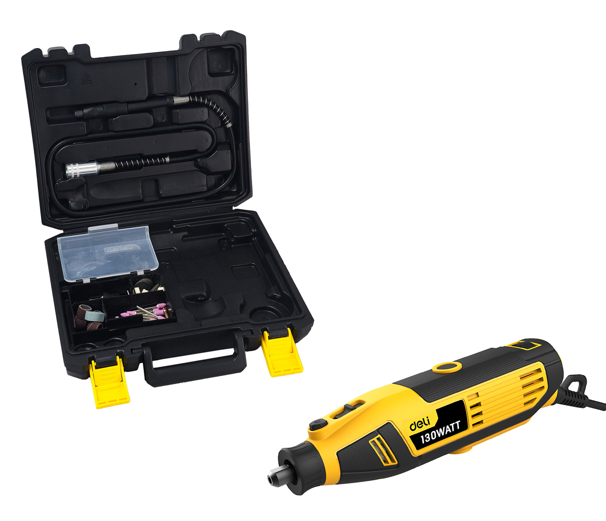 DELI περιστροφικό πολυεργαλείο DL-DM03-E1, 130W έως 32000rpm - Image 3