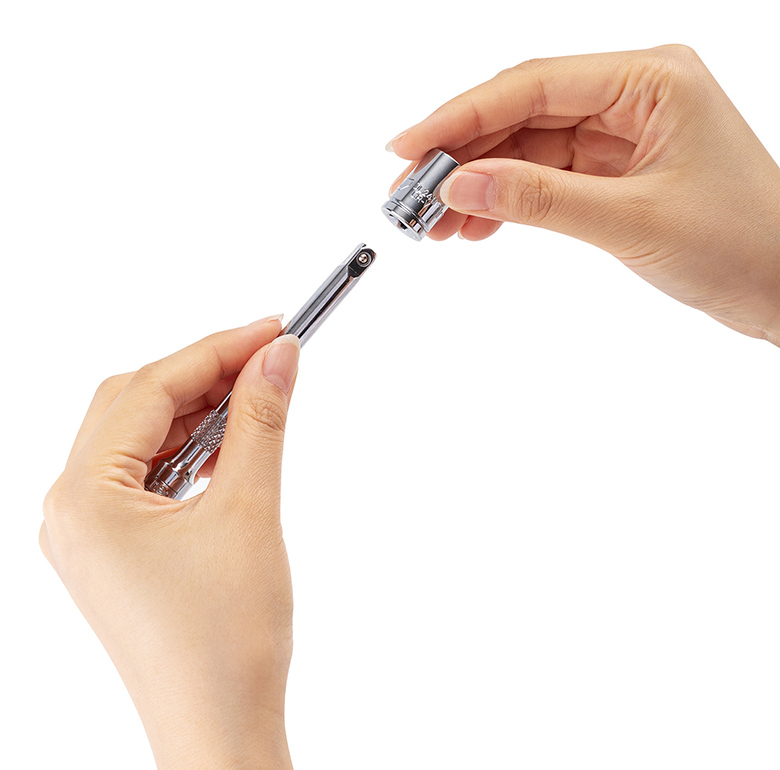 DELI σετ καστάνια με καρυδάκια DL0012T, 45 δόντια, 1/4", 150mm, 12τμχ - Image 5