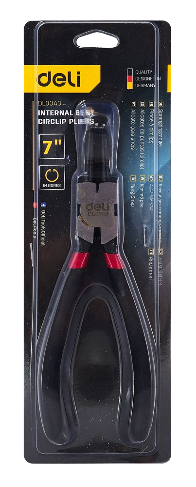 DELI ασφαλειοτσίμπιδο κυρτό DL0343, εξωτερικό, 175mm - Image 3