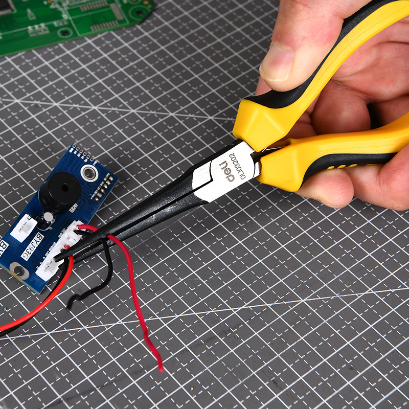 DELI μυτοτσίμπιδο ίσιο DL103202 με αντιολισθητικές λαβές, 150mm - Image 2