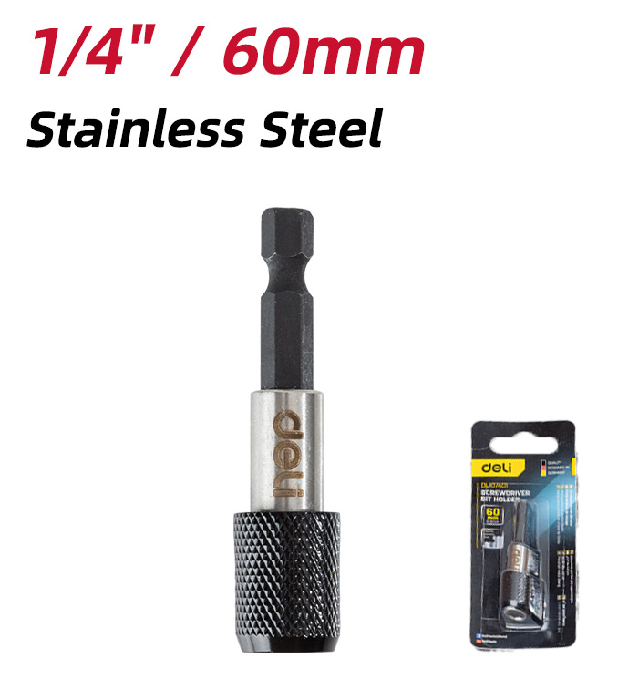 DELI αντάπτορας μύτης κατσαβιδιού DL107401 για δραπανοκατσάβιδο, εξάγωνη υποδοχή, 60mm - Image 3