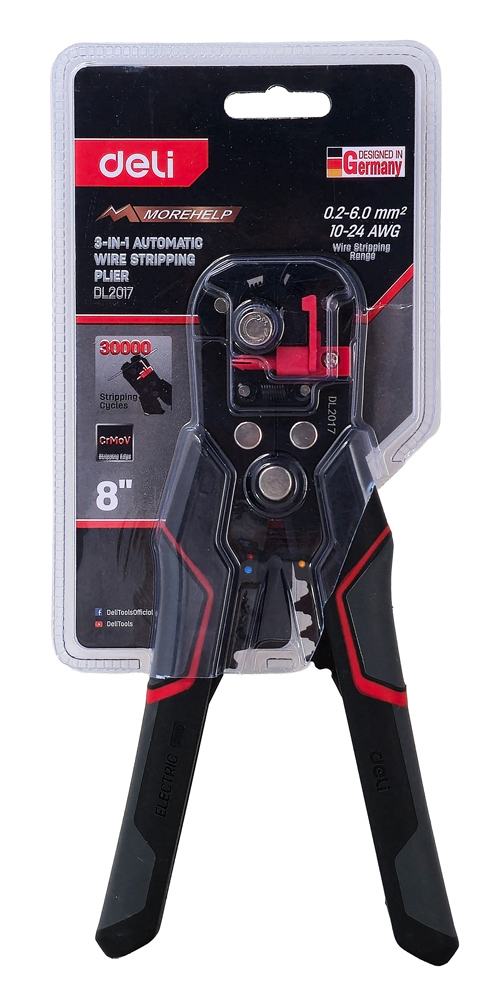 DELI αυτόματος απογυμνωτής καλωδίων DL2017, 0.2-6mm², 200mm - Image 5