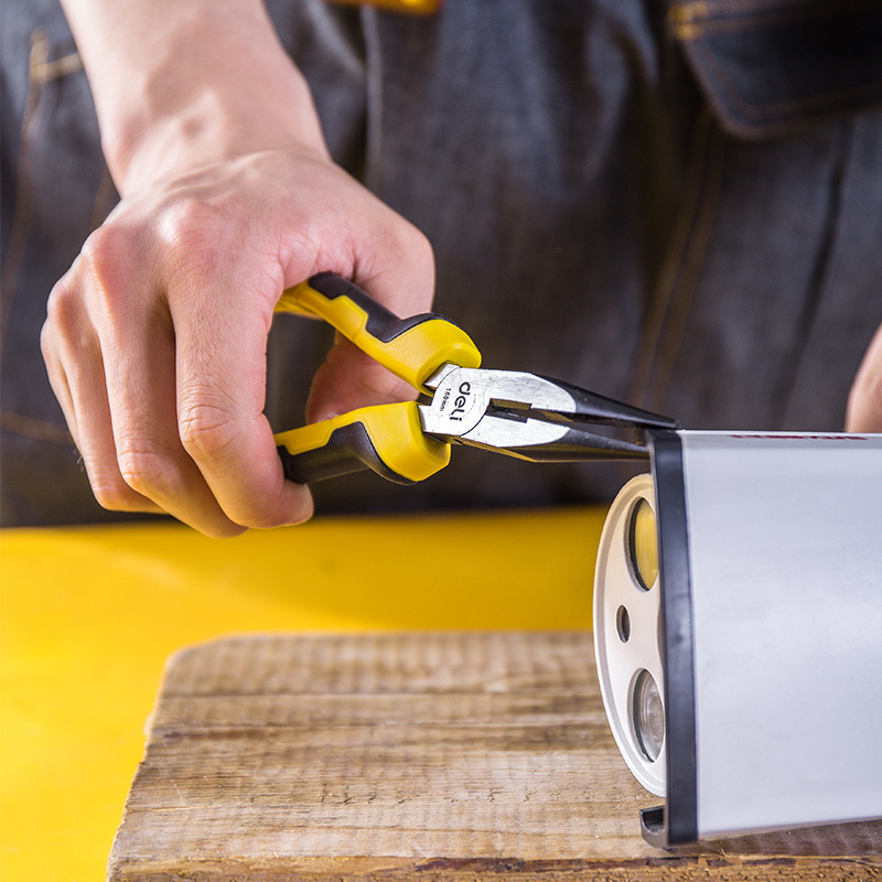 DELI μυτοτσίμπιδο ίσιο DL2106 με αντιολισθητικές λαβές, 160mm - Image 2