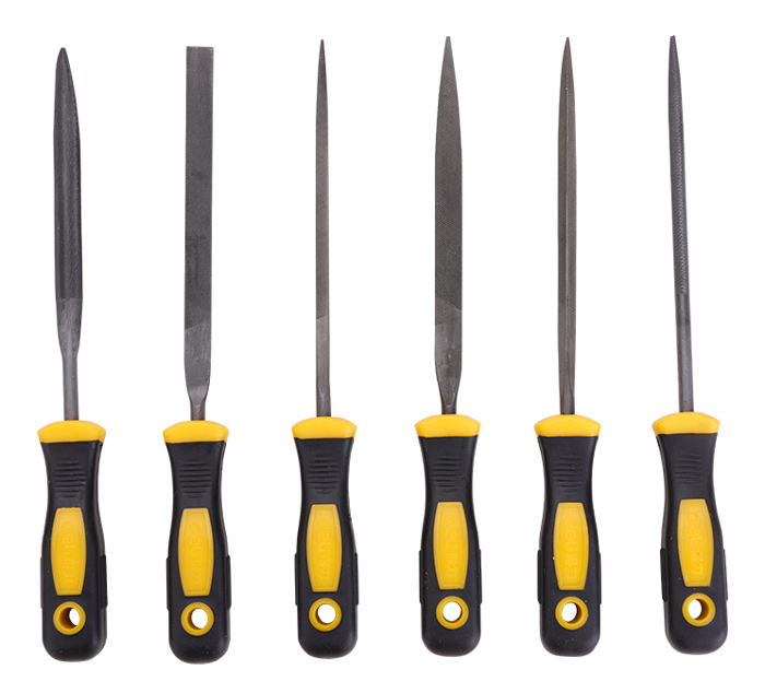 DELI σετ λίμες DL75108 με αντιολισθητική λαβή, μετάλλου, 160mm, 6τμχ