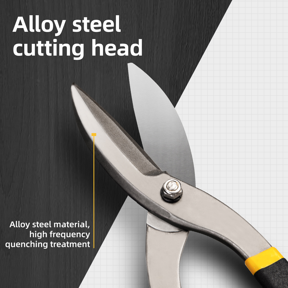 DELI ψαλίδι λαμαρίνας DL25912 με αντιολισθητικές λαβές, 300mm - Image 3