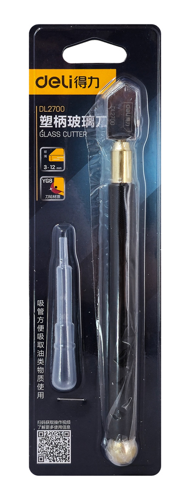 DELI υαλοκόπτης λαδιού DL2700 με δοχείο λαδιού, 3-12mm πάχος κοπής, 180mm - Image 4