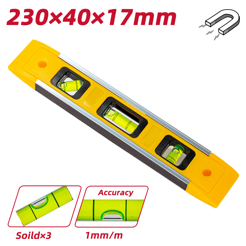 DELI αλφάδι DL290230 με 3 μάτια, πλαστικό, μαγνητικό, 23cm - Image 3