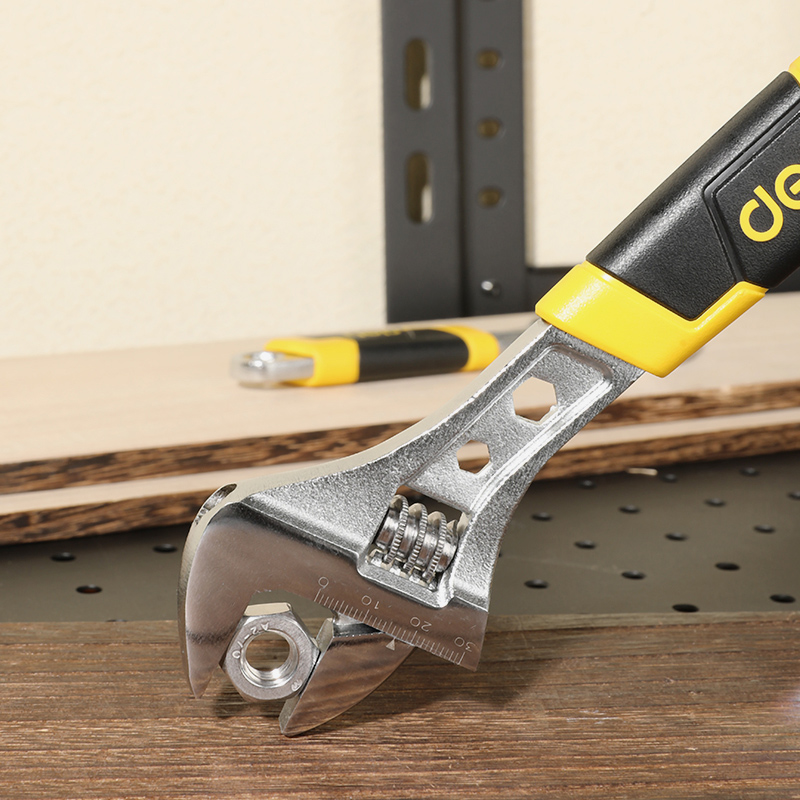 DELI γαλλικό κλειδί DL30108, αντιολισθητική λαβή, ρυθμιζόμενο 0-30mm, 200mm - Image 2